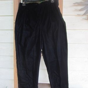 Vintage Black Velvet Dress Pants Size 12